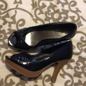 Qupid Stilletos, Size 6 1/2 Black Shoes